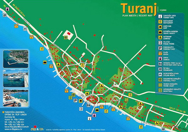 Turanj - Plan mjesta
